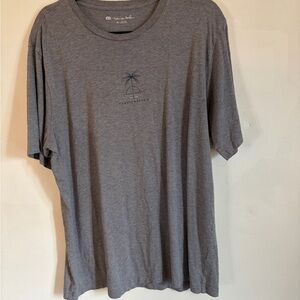 Travis Mathew Men’s Gray Palm Graphic Short Sleeve Tee